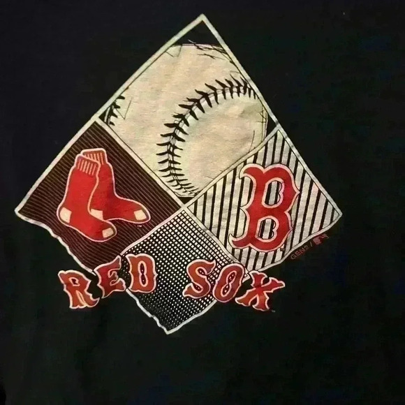 Kids MLB Blue Red Sox Short Sleeve T-shirt Large - Picture 2 of 4